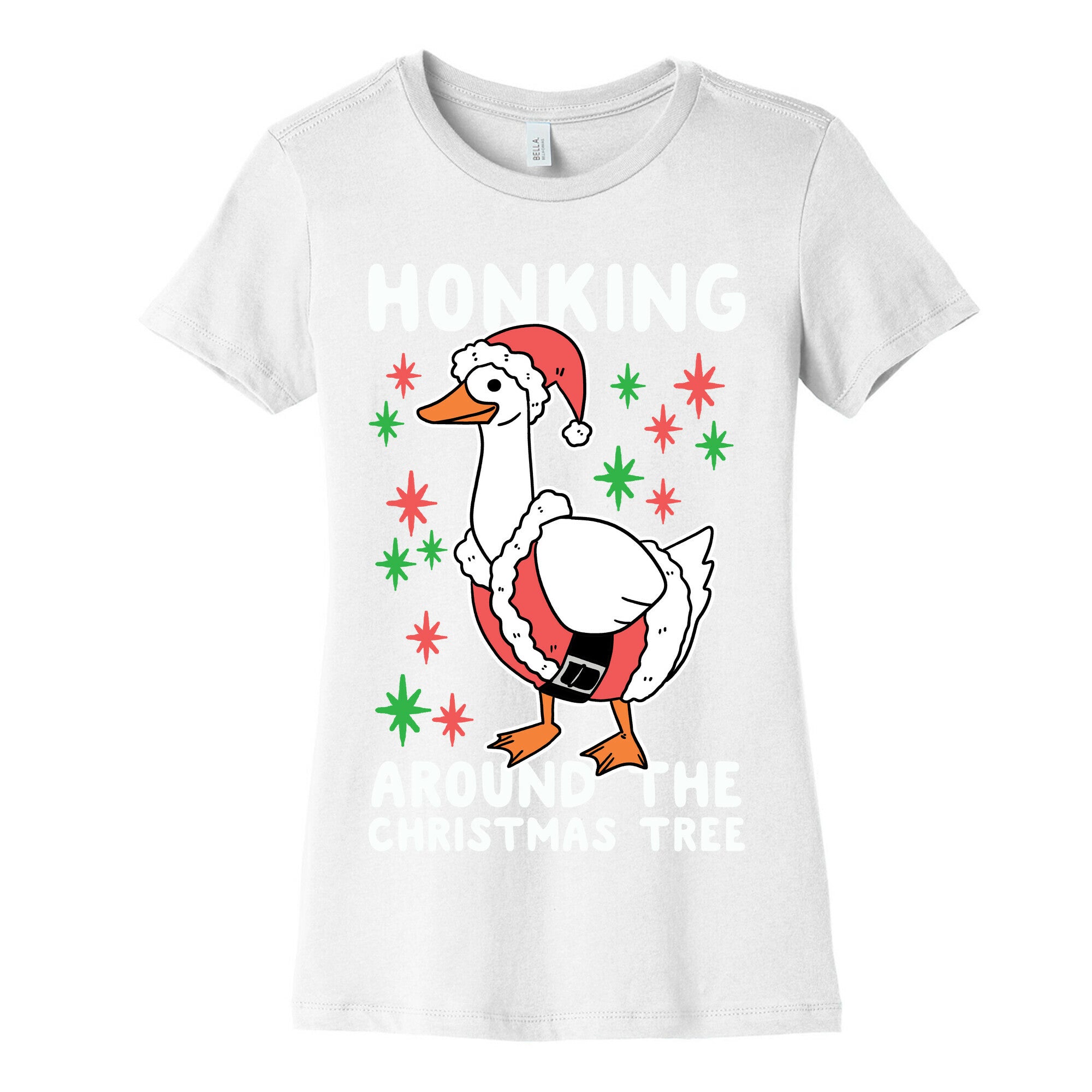 Honking Around the Christmas Tree  Women's Cotton Tee